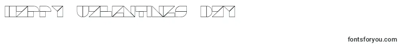 フォントDrebiekExpandedOutline – バレンタインデーのフォント